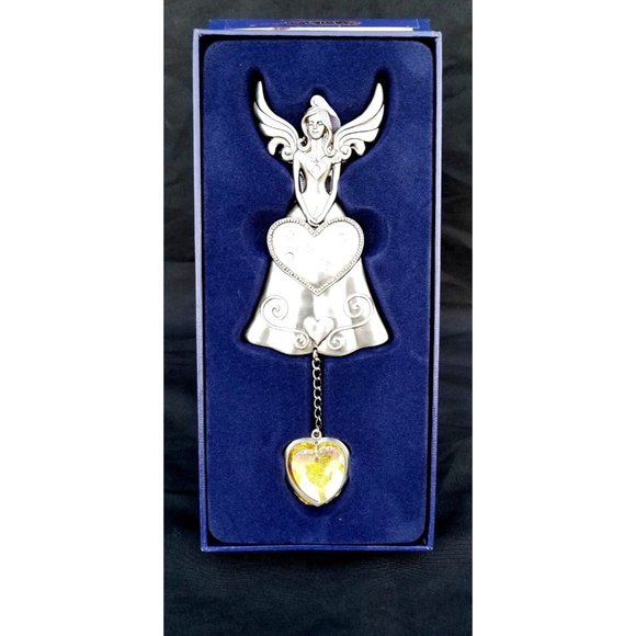 Dream Angel Suncatcher Hanging Ornament Yellow Stone Elegant Silver Ornament - Picture 6 of 13